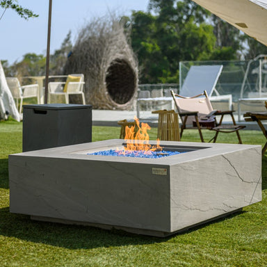 Elementi Plus Capertee Fire Table Outdoor with Flame Wind Screen