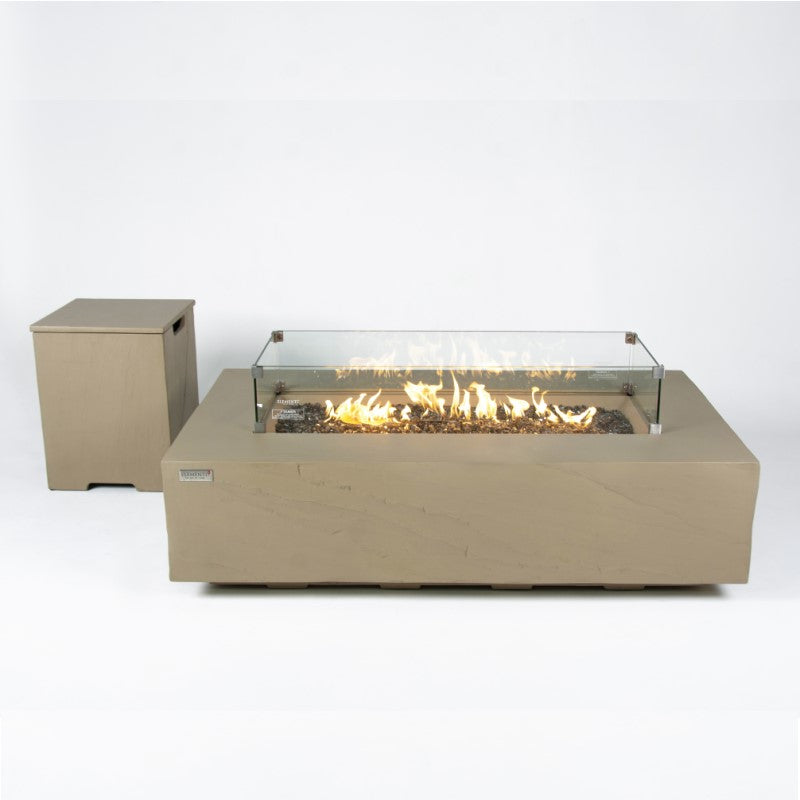 Elementi Plus Colorado Fire Table with Tank and WindScreen