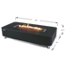 Elementi Plus Valencia Porcelain Top Fire Table Dimensions