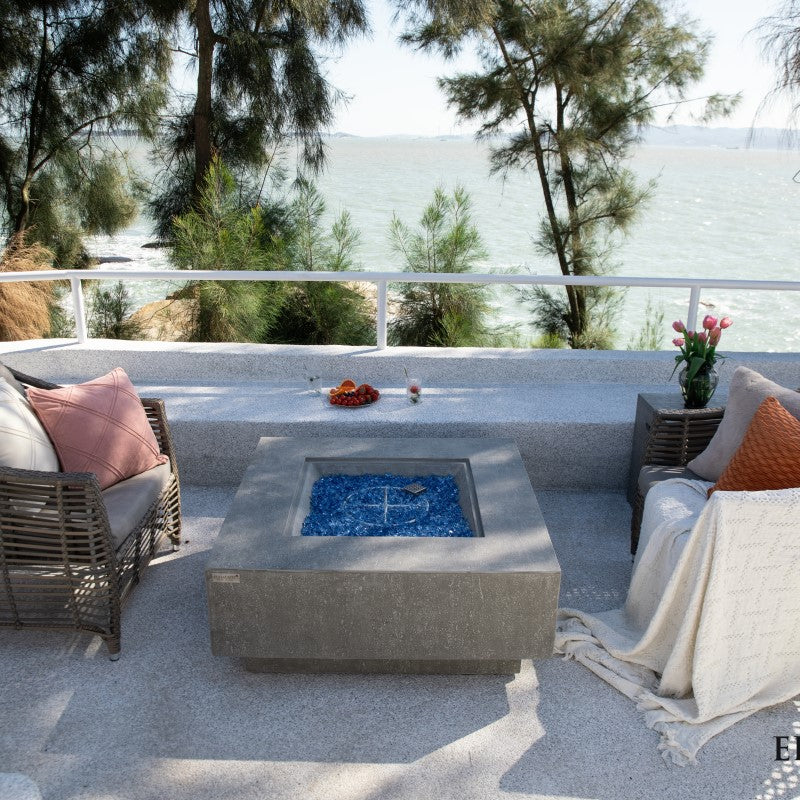 Elementi Plus Victoria Fire Table Outdoor Setup