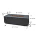Elementi Andes Fire Table Dark Gray Specification