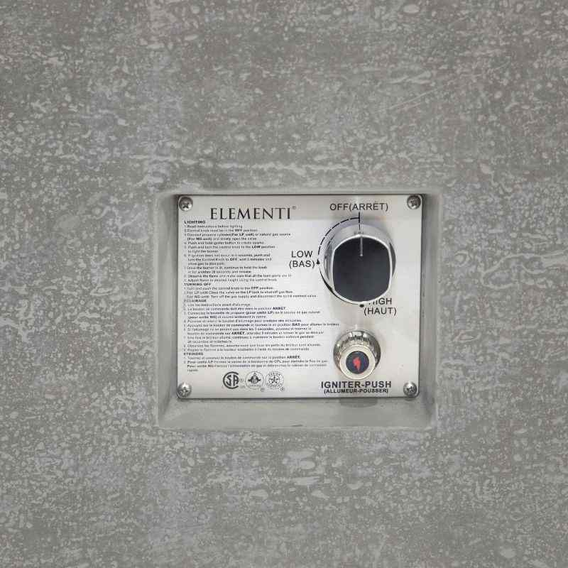 Elementi Andes Fire Table Ignition Switch