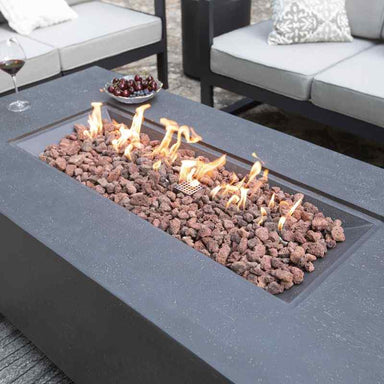 Elementi Andes fire Table with flame Closer look