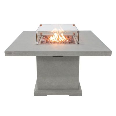 Elementi Birmingham Dinning Fire Table Full Set Up silo
