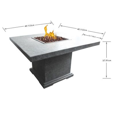 Elementi Birmingham Dinning Fire Table Specification