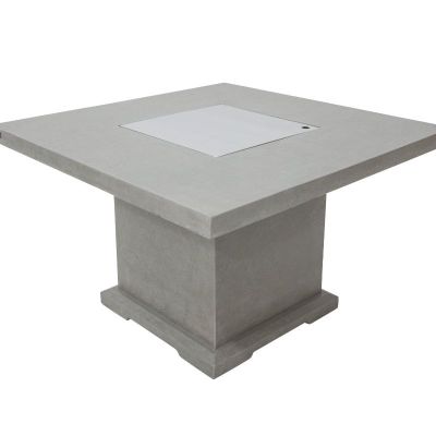 Elementi Birmingham Dinning Fire Table with Aluminum Lid Silo
