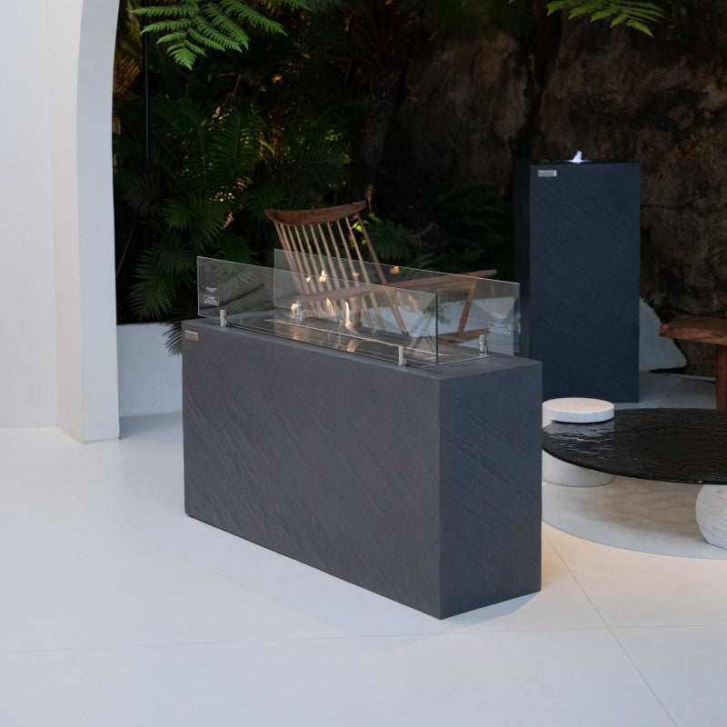 Elementi Fussen Ethanol Fire Table Side Angle