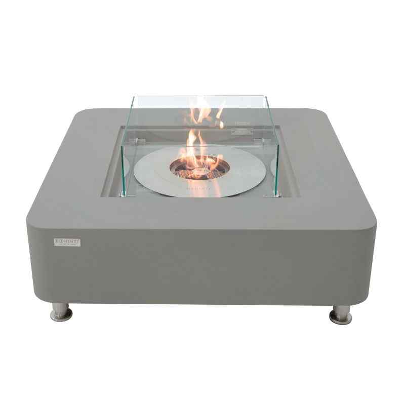 Elementi Perth Ethanol Fire Pit Space grey Full set Up silo