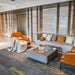 Elementi Perth Ethanol Fire Pit Space Grey Indoor with sofa