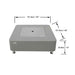 Elementi Perth Ethanol Fire Pit Space Grey Specification