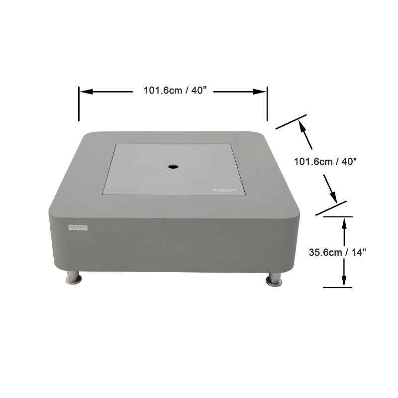 Elementi Perth Ethanol Fire Pit Space Grey Specification