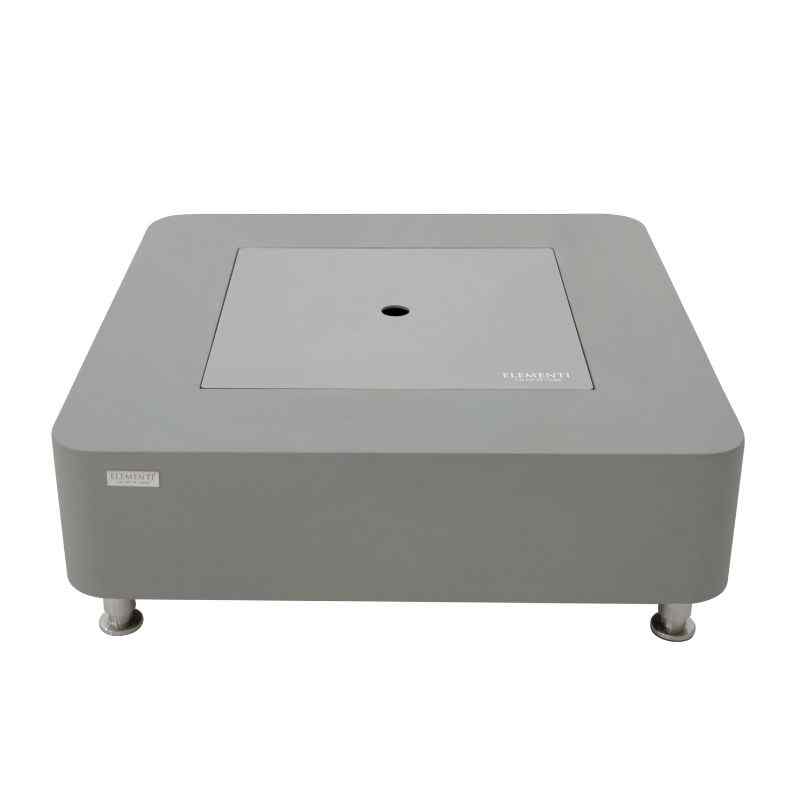 Elementi Perth Ethanol Fire Pit Space Grey with aluminum Lid Silo