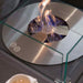 Elementi Perth Ethanol slate black flame close up top view