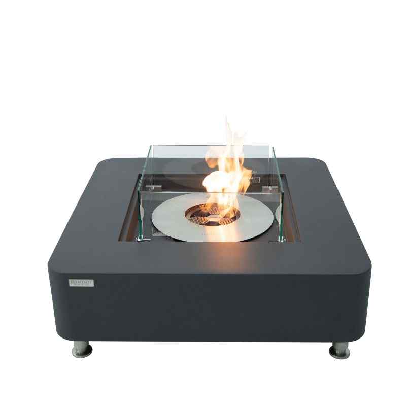 Elementi Perth Ethanol slate black with flame silo