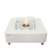 Elementi Perth Ethanol Fire Pit Cream white Full set Up