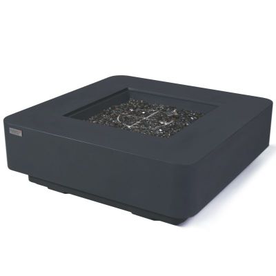 Elementi Plus Bergamo Fire Table with fire glass silo