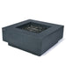 Elementi Plus Bergen Fire Table with fire glass but No Flame silo