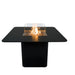 Elementi Plus Brugge Dining Fire Table With Flame and windscreen silo