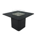 Elementi Plus Brugge Dining Fire Table With windscreen set up Silo