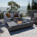 Elementi Plus Cannes Fire Table Full Set Up with couches Outdoor