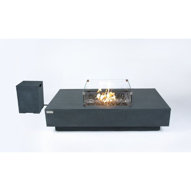 Elementi Plus Cannes Fire Table With tank cover