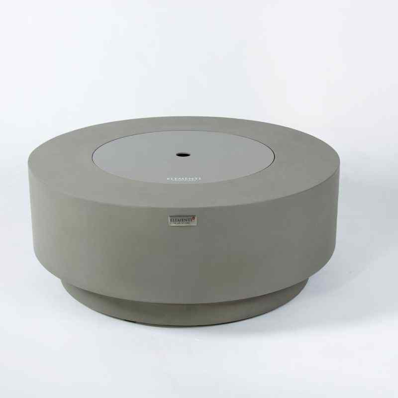 Elementi Plus Colosseo Fire Table With Lid Silo