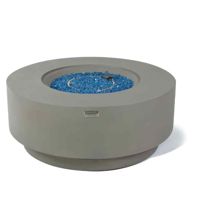Elementi Plus Colosseo Fire Table with Fire Glass silo