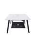 Elementi Plus Helsinki Marble Porcelain Dining fire Table with lid cover silo