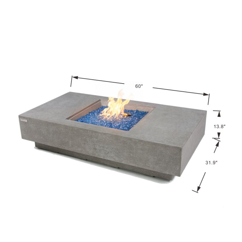 Elementi Plus Monte Carlo Fire Table Dimension