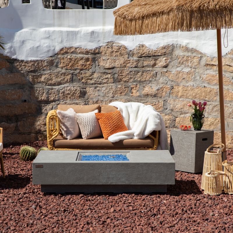 Elementi Plus Monte Carlo Fire Table Front Angle