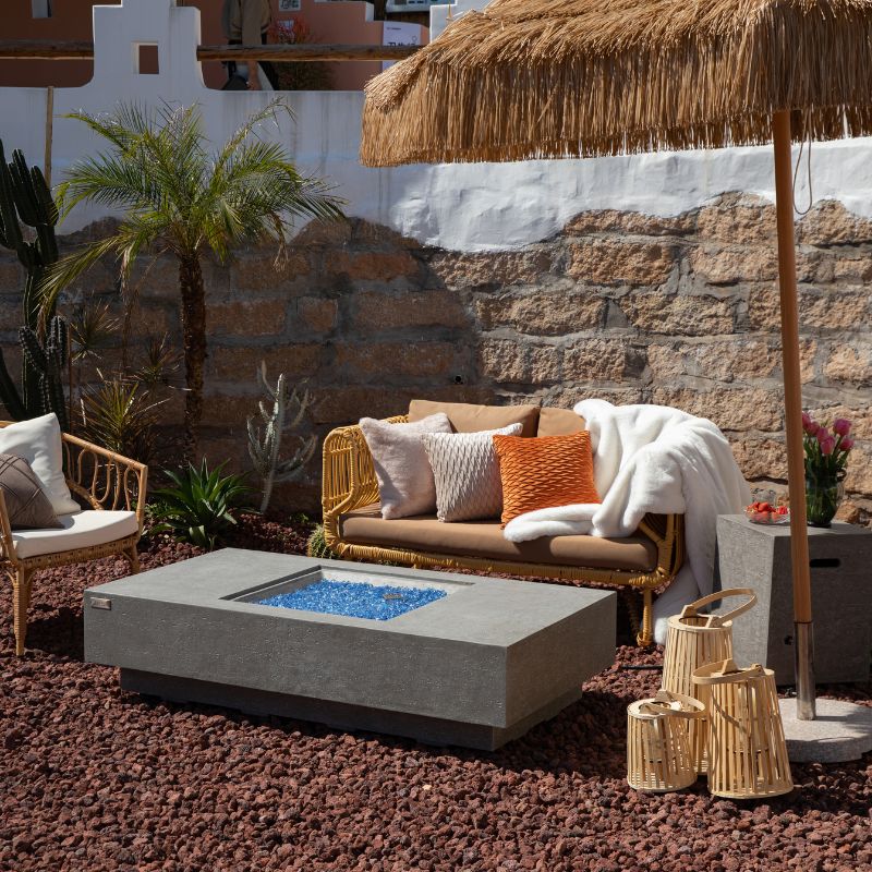 Elementi Plus Monte Carlo Fire Table No Flame Outdoor Lifestyle