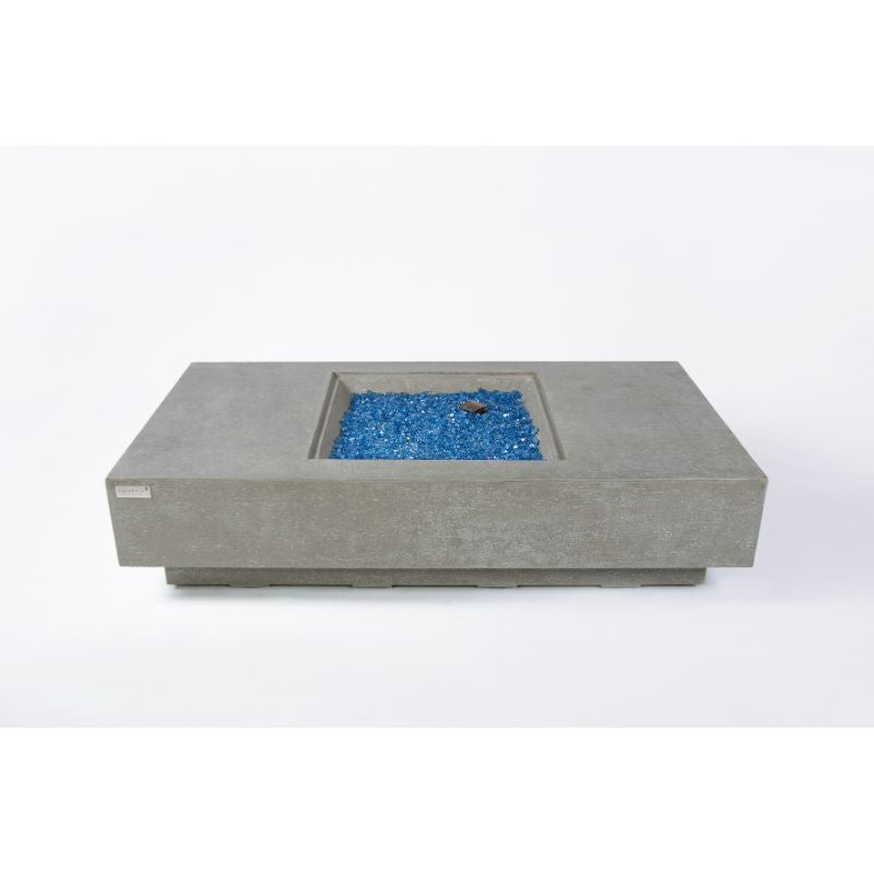 Elementi Plus Monte Carlo Fire Table With Blue fire glass