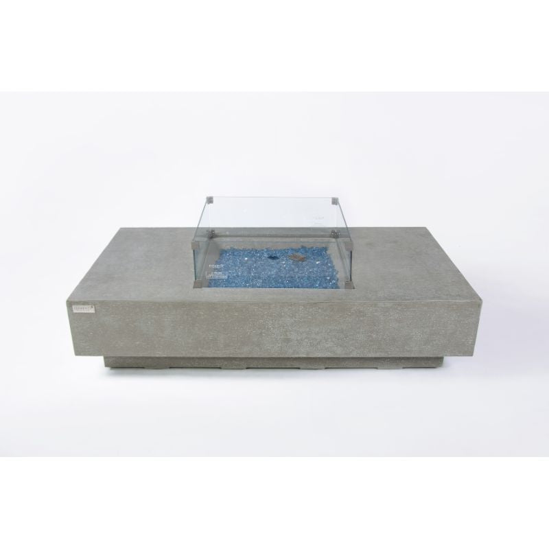 Elementi Plus Monte Carlo Fire Table with windscreen Silo
