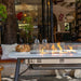 Elementi Plus Oslo Dining Fire Table with flame and windscreen Commercial Use