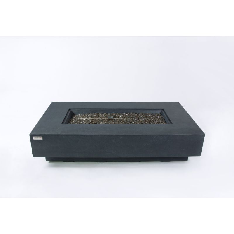 Elementi Plus Positano Fire Table Front angle Silo