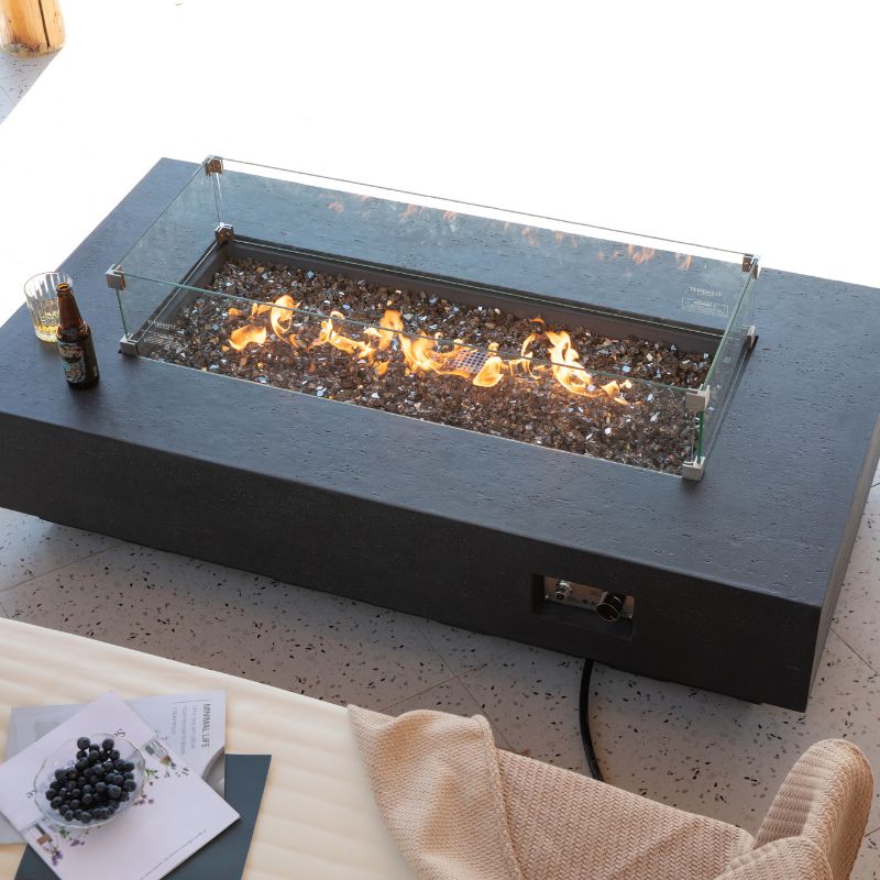 Elementi Plus Positano Fire Table Full set Up