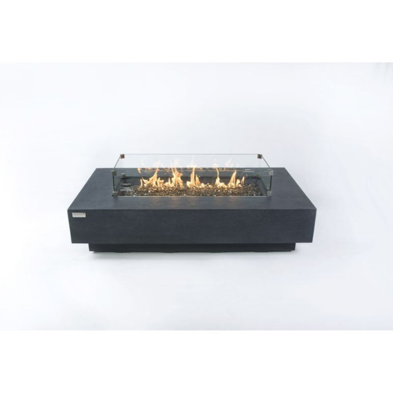 Elementi Plus Positano Fire Table Full Set Up Silo