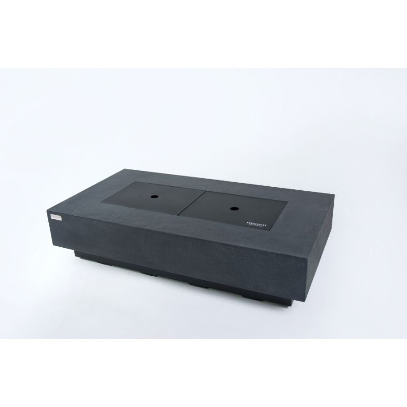 Elementi Plus Positano Fire Table with Aluminum lid Cover Silo
