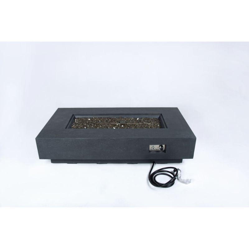 Elementi Plus Positano Fire Table with Hose Connected Silo