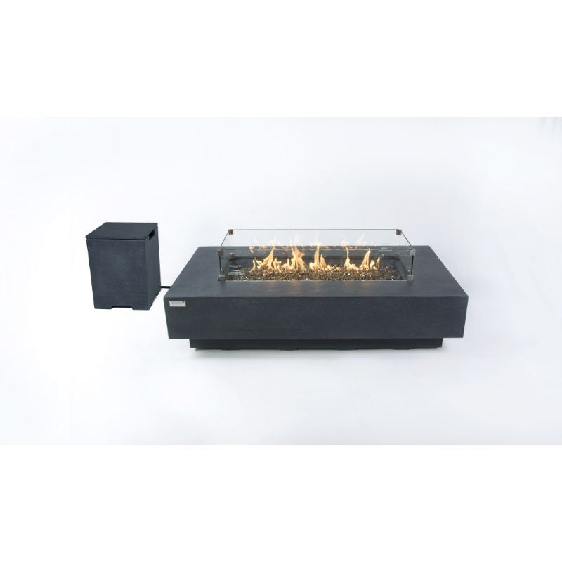 Elementi Plus Positano Fire Table with Tank Cover silo