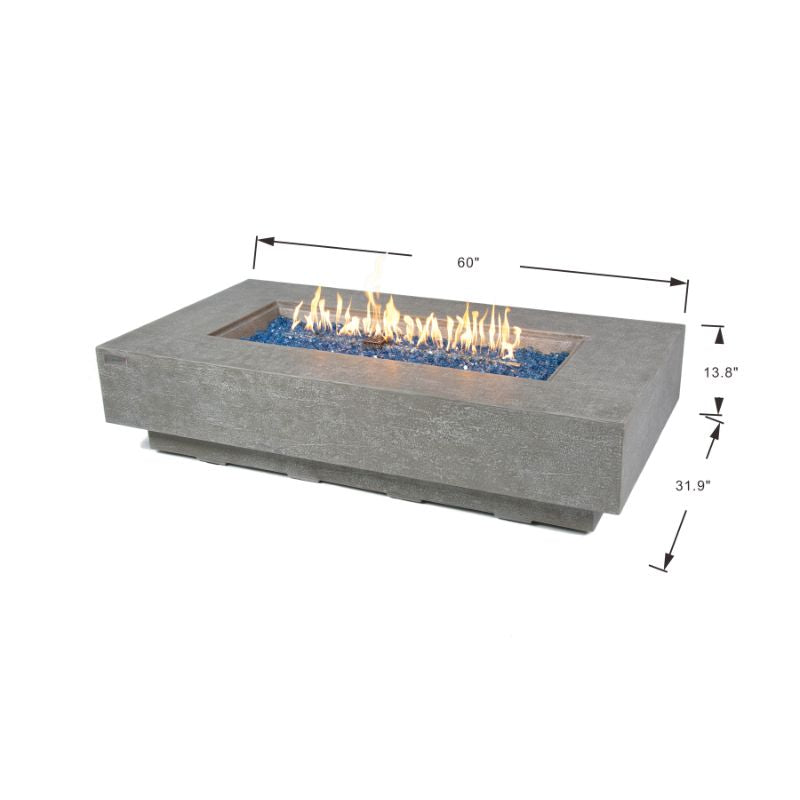 Elementi Plus Riviera Fire Table Dimensions