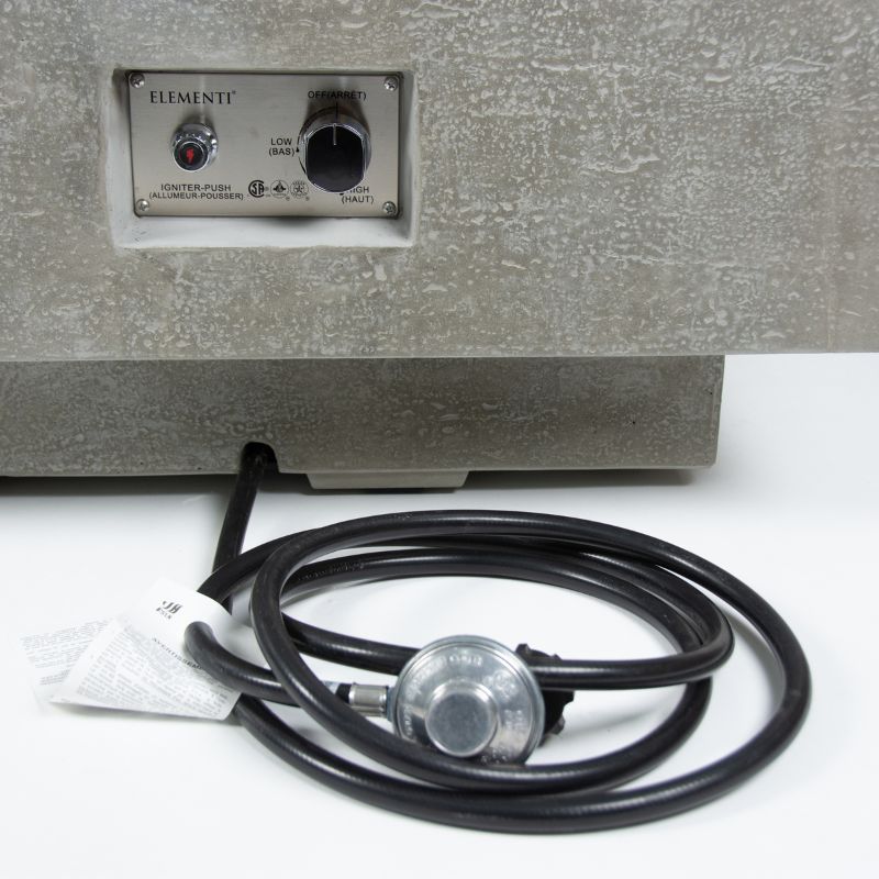 Elementi Plus Riviera Fire Table Hose and ignition switch