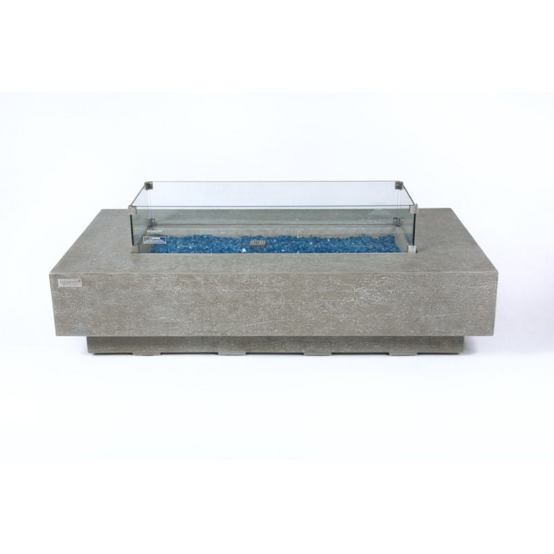 Elementi Plus Riviera Fire Table windscreen silo