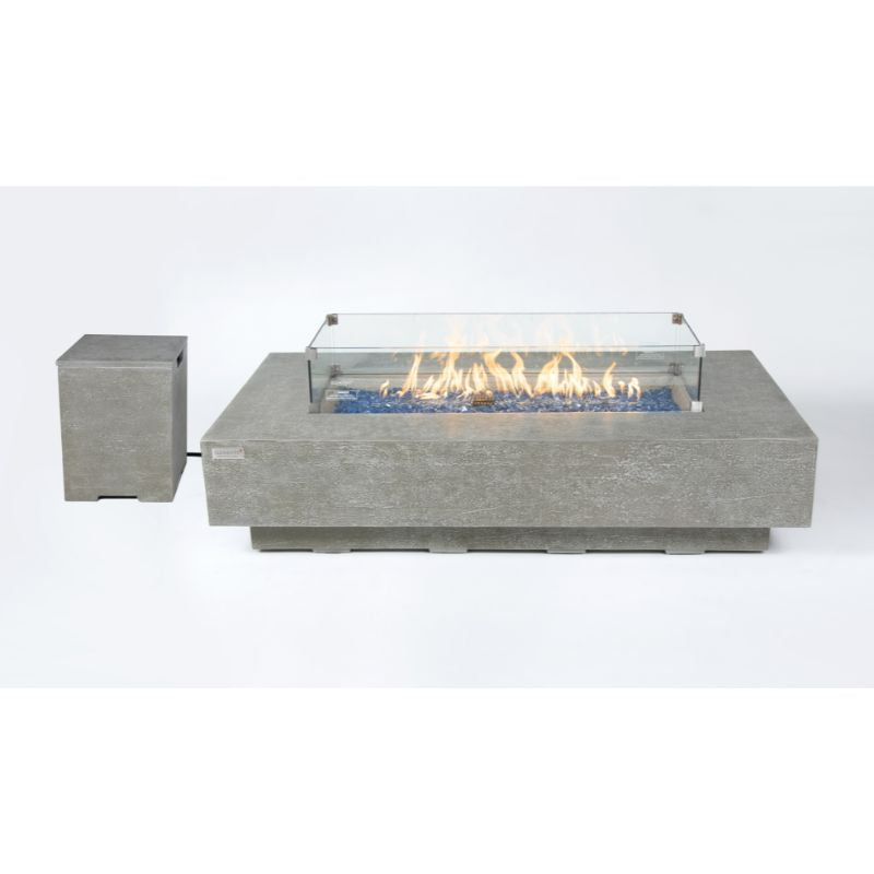 Elementi Plus Riviera Fire Table with Tank cover silo
