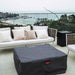 Elementi Plus Roraima Fire Table Canvas cover balcony set up