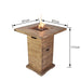 Elementi Rova Fire Bar Table Dimension