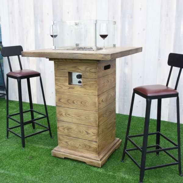 Elementi Rova Fire Bar Table No flame set up