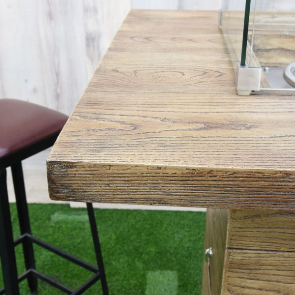 Elementi Rova Fire Bar Table Top edge surface