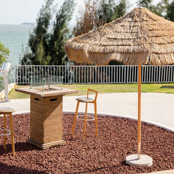 Elementi Rova Fire Bar Table with wind screen Outdoor Lifestyle