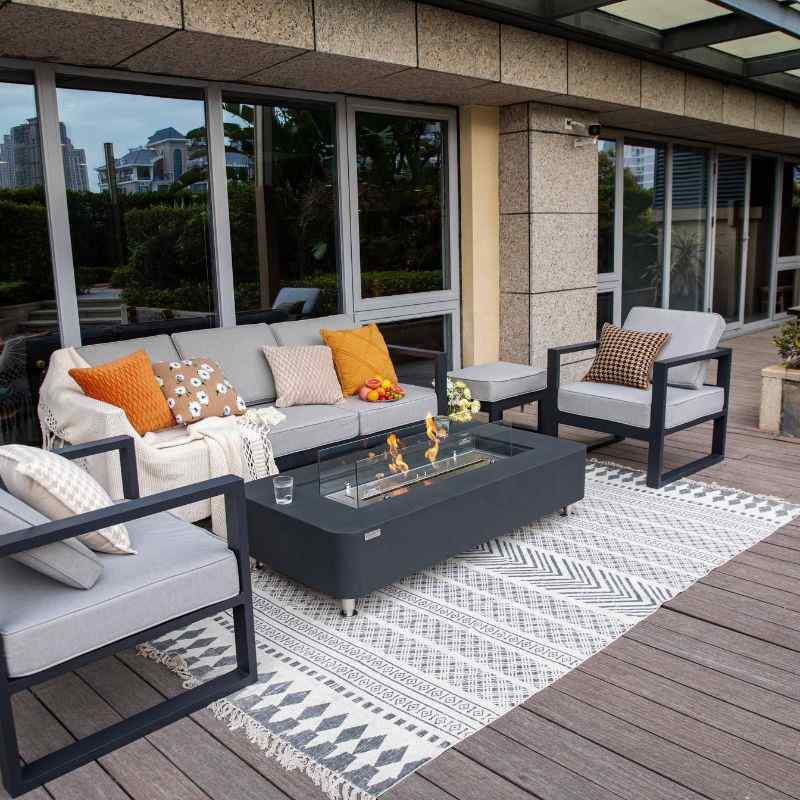 Elementi Sydney Ethanol Fire Pit Slate Black Outdoor Lifestyle